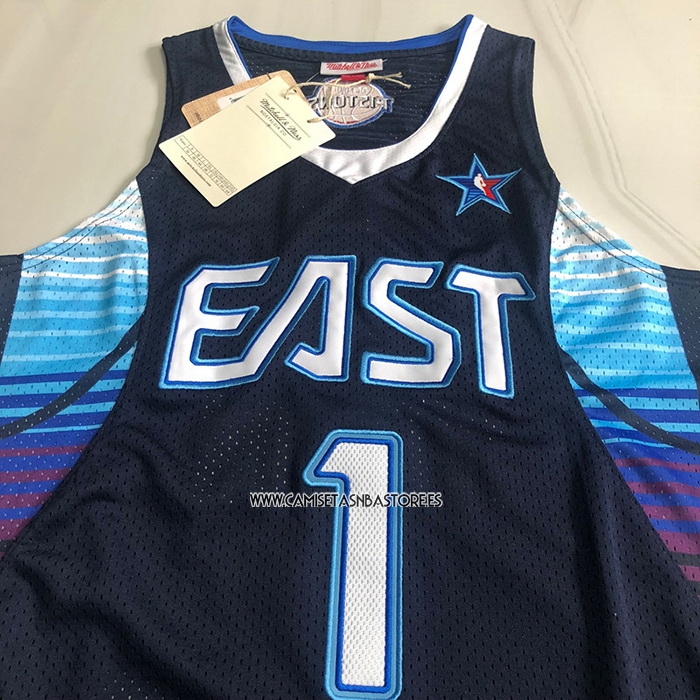 Allen Iverson NO 1 Camiseta All Star 2009 Azul